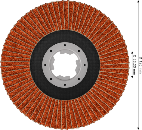 Lamelový kotouč Bosch EXPERT X782 125 mm G80 X-Lock.